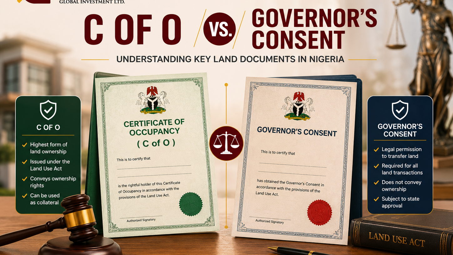 C of O vs. Governor's Consent: Understanding Key Land Documents in Nigeria